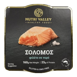 NUTRI VALLEY | Σολομός Φιλέτο σε Νερό 160g