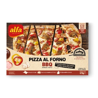 ALFA | Πίτσα Al Forno BBQ Κατεψυγμένη 2 Τεμάχια 670gr