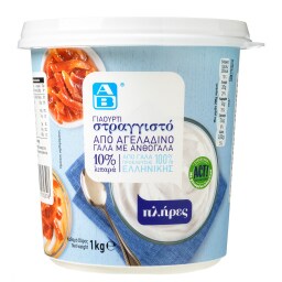 ΑΒ | Γιαούρτι Στραγγιστό 10% Λιπαρά 1 kgr