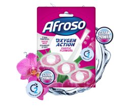 AFROSO | Καθαριστικό Τουαλέτας WC Block Oxygen Action Exotic Flowers 51g