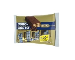 ΙΟΝ | ΣΟΚΟΦΡΕΤΑ | Σοκοφρέτα Σοκολάτα Υγείας 4x38g Έκπτωση 0.20Ε