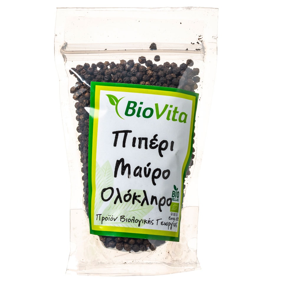 BIOVITA Πιπέρι Μαύρο Ολόκληρο Βιολογικό 100g