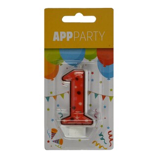 - | Κερί Γενεθλίων Νο1 1 Τεμάχιο