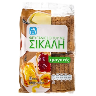 ΑΒ | Φρυγανιές Σίτου Σίκαλη 180g