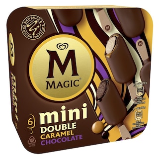 MAGIC | Παγωτό Ξυλάκι Mini Double Caramel Chocolate 6x50g
