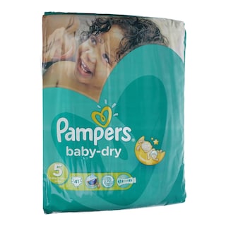 PAMPERS | BABY DRY | ΠΑΝΕΣ ΜΩΡΟΥ JUNIOR No 5 41 ΤΕΜ