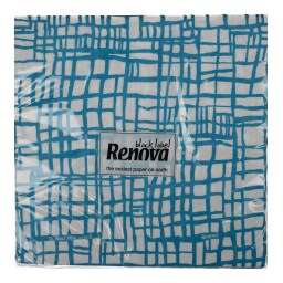 RENOVA | Χαρτοπετσέτες Abstract Blue 33x33 20 Τεμάχια 110g
