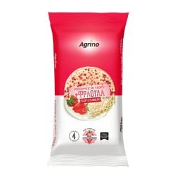 AGRINO | Ρυζογκοφρέτες με Γιαούρτι & Φράουλα 64g