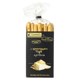 ΤΣΑΝΟΣ | Breadsticks Kalamata Olive Grated Cheese 120g