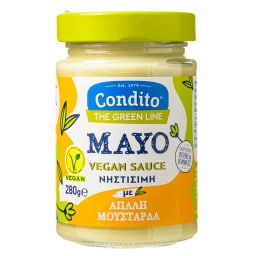 CONDITO | Mayo Vegan Sauce με Απαλή Μουστάρδα 280g