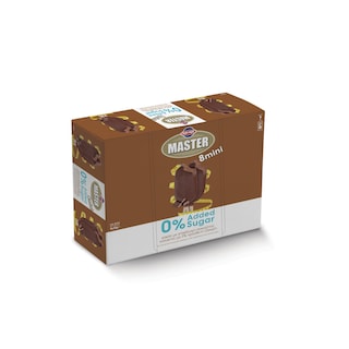 MASTER ION | Παγωτό Mini Ξυλάκι Κακάο 0% Ζάχαρη 8x35g
