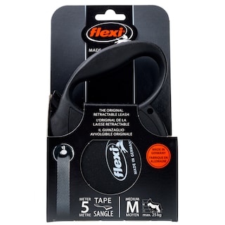 - | Πτυσσόμενο Λουρί Οδηγός Σκύλου Ιμάντας M Μαύρο 5m 1 Τεμάχιο