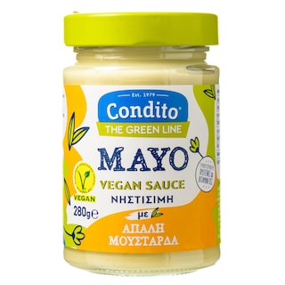 CONDITO | Mayo Vegan Sauce με Απαλή Μουστάρδα 280g