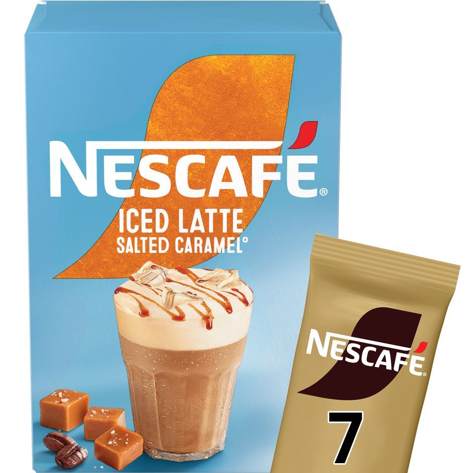 NESCAFE Στιγμιαίος Καφές Iced Latte Salted Caramel 7x14.5g