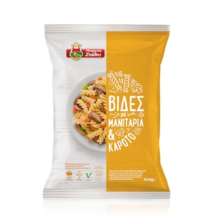 ΜΠΑΡΜΠΑ ΣΤΑΘΗΣ | Βίδες Μανιτάρια & Καρότο Κατεψυγμένο 600gr