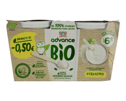 ADVANCE | Επιδόρπιο Γιαουρτιού Bio Ρυζάλευρο 0.50Ε Φθηνότερα 2Χ140 gr
