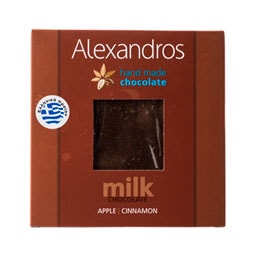 ΑΛΕΞΑΝΔΡΟΣ | Σοκολάτα Γάλακτος Μήλο Κανέλα 90gr