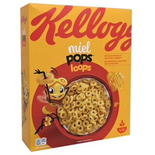KELLOGGS | LOOPS | ΔΗΜΗΤΡΙΑΚΑ MIEL POPS LOOPS 375GR