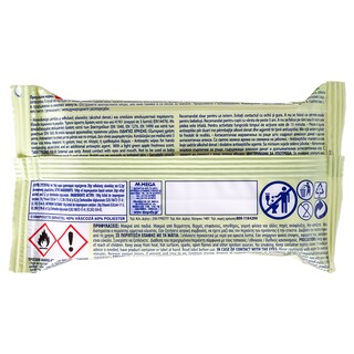 WET HANKIES | Αντιβακτηριδιακά Μαντηλάκια Clean & Refresh Πράσινο Μήλο 15 Τεμάχια