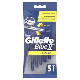 GILLETTE | BLUE II SLALOM | Razor Disposable Slalom 5 Pieces