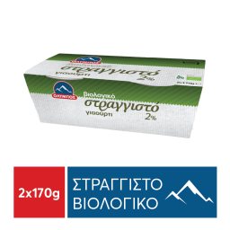 Γιαούρτι Βιολογικό Στραγγιστό 2% 2x170gr