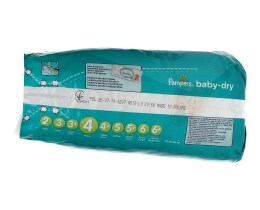 PAMPERS | BABY DRY | ΠΑΝΕΣ ΜΩΡΟΥ MAXI No 4 42 ΤΕΜ