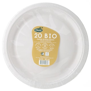 DUNI BIO | Πιάτα Βιοδιασπώμενα 22cm 20 Τεμάχια