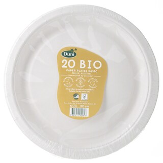 DUNI BIO | Πιάτα Βιοδιασπώμενα 22cm 20 Τεμάχια