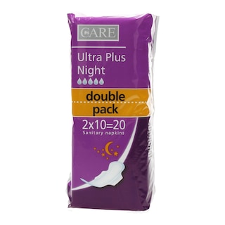 CARE | ΣΕΡΒΙΕΤΕΣ ULTRA PLUS NIGHT DUO 20 ΤΕΜ