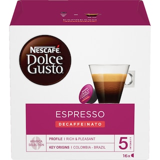 NESCAFE | DOLCE GUSTO | Κάψουλες Καφέ Dolce Gusto Espresso Decaffeinato 16 Τεμάχια