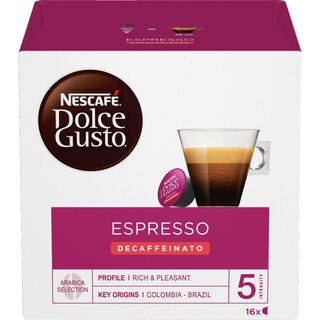 NESCAFE | DOLCE GUSTO | DOLCE GUSTO ESPRESSO DECAFFEINATO CAPSULES 96 GR