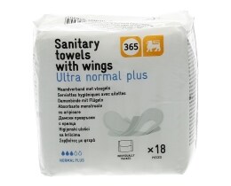 365 | ΣΕΡΒΙΕΤΕΣ ULTRA PLUS NORMAL 18 ΤΕΜ