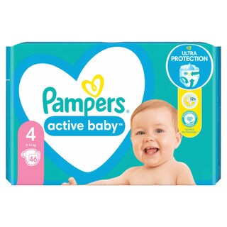 PAMPERS | Πάνες Μωρού Active Baby Νο4 46 Τεμάχια