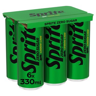 SPRITE | ZERO | Αναψυκτικό Γκαζόζα Zero Κουτί 6x330ml