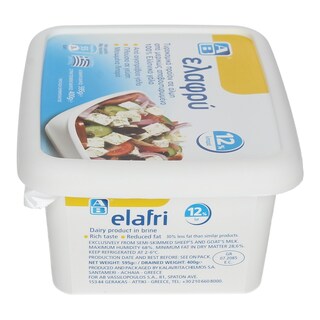 ΑΒ | ΛΕΥΚΟ ΤΥΡΙ ΕΛΑΦΡΥ ΣΥΣΚΕΥΑΣΜΕΝΟ ΣΕ ΑΛΜΗ 400 GR