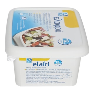 ΑΒ | ΛΕΥΚΟ ΤΥΡΙ ΕΛΑΦΡΥ ΣΥΣΚΕΥΑΣΜΕΝΟ ΣΕ ΑΛΜΗ 400 GR