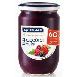 SPIN SPAN | Μαρμελάδα Έξτρα 4 Φρούτα 600g