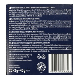 PERLA BEVERAGES | Τσάι Μαύρο Earl Grey Περγαμόντο 20x2g