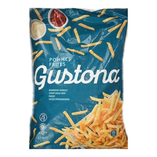 GUSTONA | Πατάτες Προτηγανισμένες Κατεψυγμένες 2.5kg
