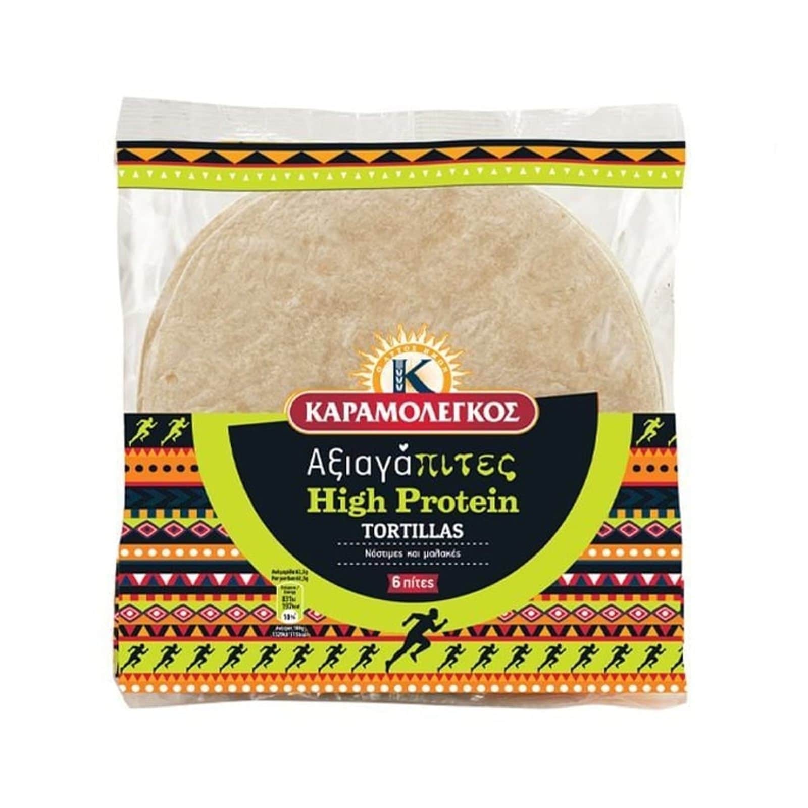 ΚΑΡΑΜΟΛΕΓΚΟΣ Πίτες Αξιαγάπιτες Tortillas Protein 375g