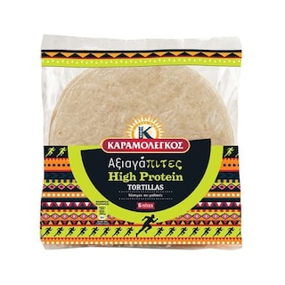 ΚΑΡΑΜΟΛΕΓΚΟΣ | Πίτες Αξιαγάπιτες Tortillas Protein 375g