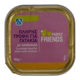 FAMILY FRIENDS | Γατοτροφή Kitten Κοτόπουλο 100 gr