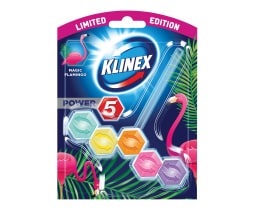KLINEX | Καθαριστικό Τουαλέτας WC Block Power 5 Magic Flamingo 55gr