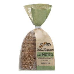 ΚΑΤΣΕΛΗΣ | Ψωμί Διπλοζυμωτό 6 Δημητριακά Φέτες 375g