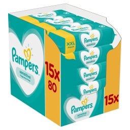 PAMPERS | Μωρομάντηλα Sensitive Αποκλειστικά Online 15x80 Τεμάχια