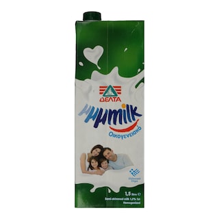 MMMILK | Γάλα Ημιάπαχο 1.5 % Λιπαρά Οικογενειακό 1.5 lt 0.25