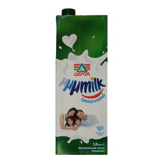 MMMILK | Γάλα Ημιάπαχο 1.5 % Λιπαρά Οικογενειακό 1.5 lt 0.25