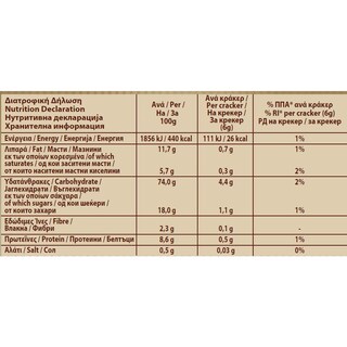 ELITE | Κράκερς Ζάχαρη & Κανέλα 105g