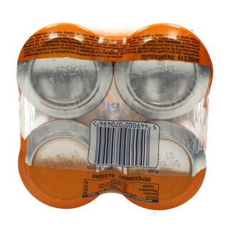 FANTA | ZERO | ΑΝΑΨΥΚΤΙΚΟ ΠΟΡΤΟΚΑΛΙ ΧΩΡΙΣ ΖΑΧΑΡΗ ΚΟΥΤΙ 4 X 330 ML