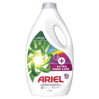 ARIEL | Υγρό Πλυντηρίου Ρούχων Extra Fiber Care 43 Μεζούρες